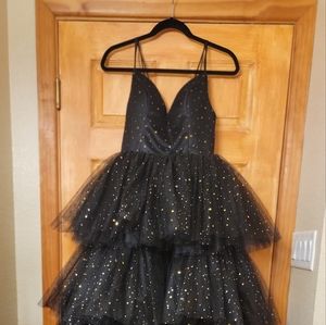 Custom tiered ruffle dress